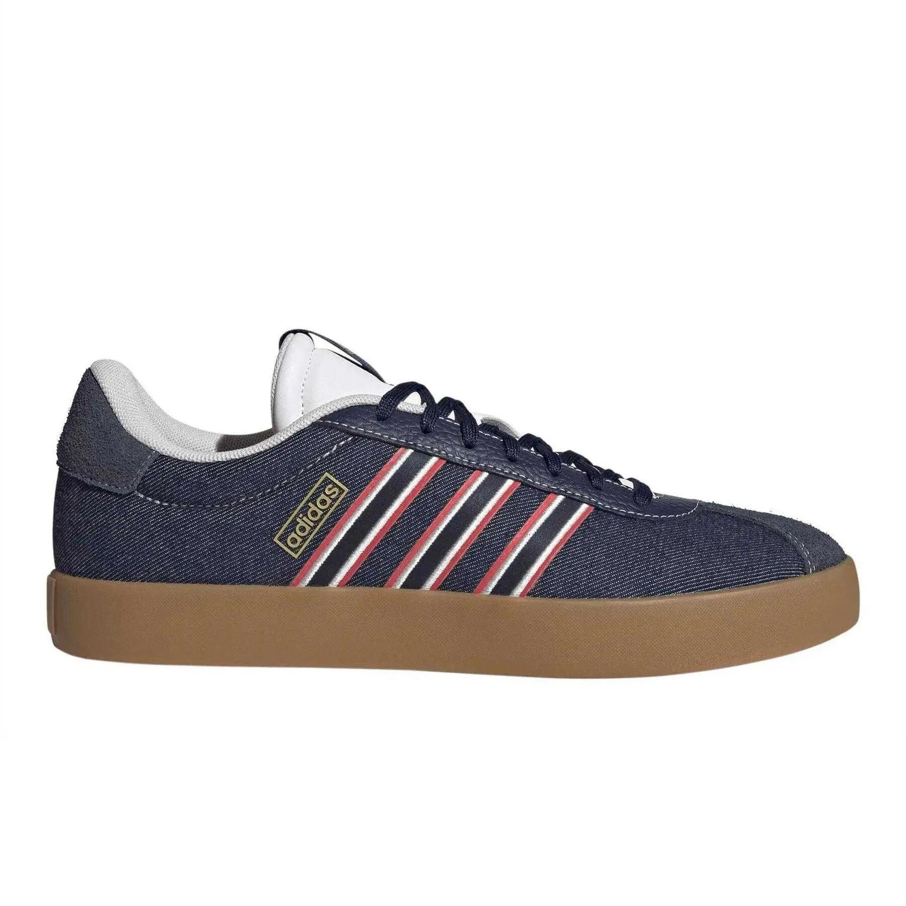 Adidas Mens VL Court 3.0 Denim Look Trainers