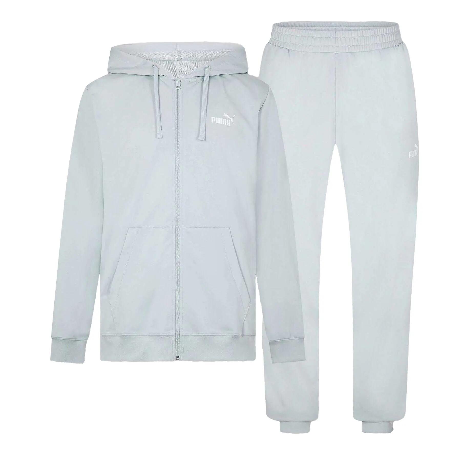Puma Mens Hooded Long-Sleeved Tracksuit Set