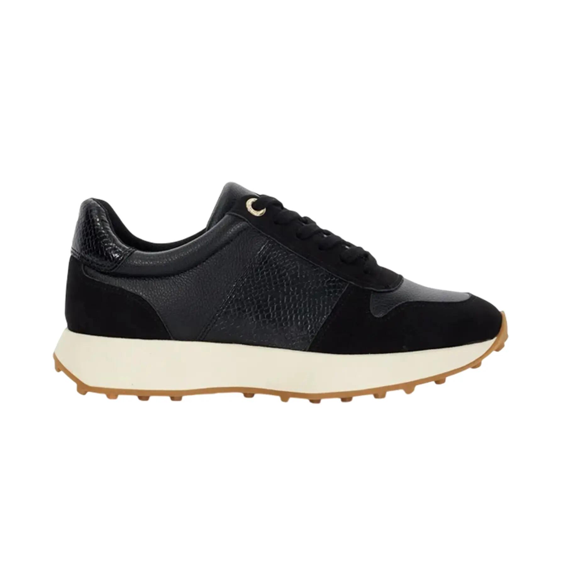 Dune London Womens/Ladies Snake Print Leather Trainers