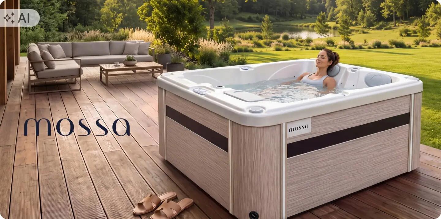 Wanna ogrodowa SPA całoroczna z hydromasażem 2osobowa pokrywa drabinki 15/16