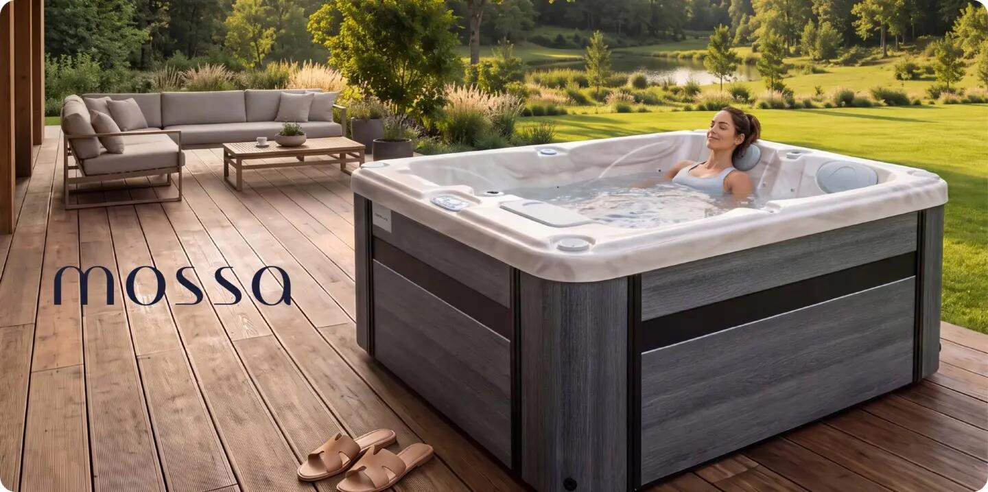 Całoroczne SPA Wanna ogrodowa z hydromasażem 2 osobowa poświetlanie zestaw 15/16