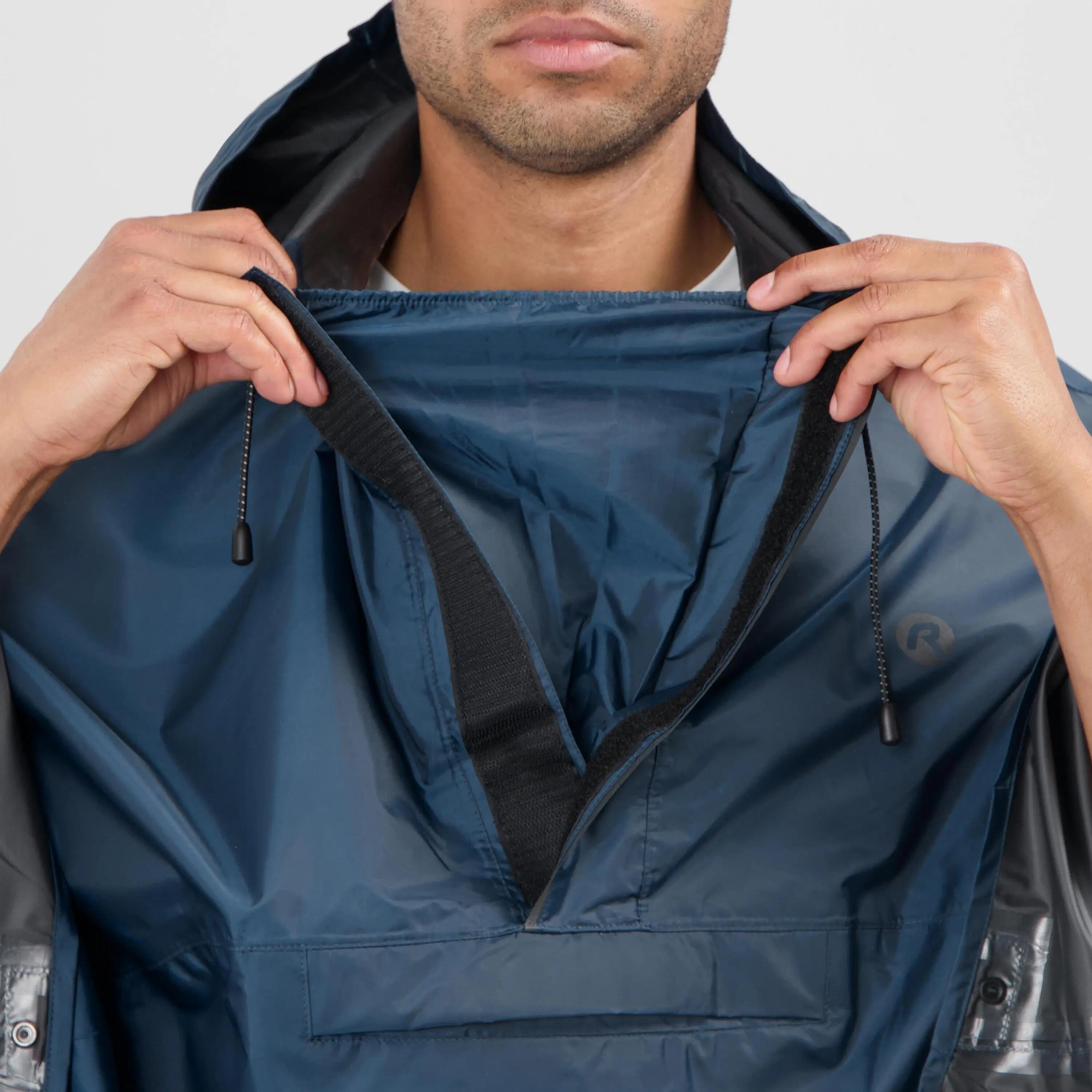 Regenponcho Volwassenen Waterdicht Blauw 6/7