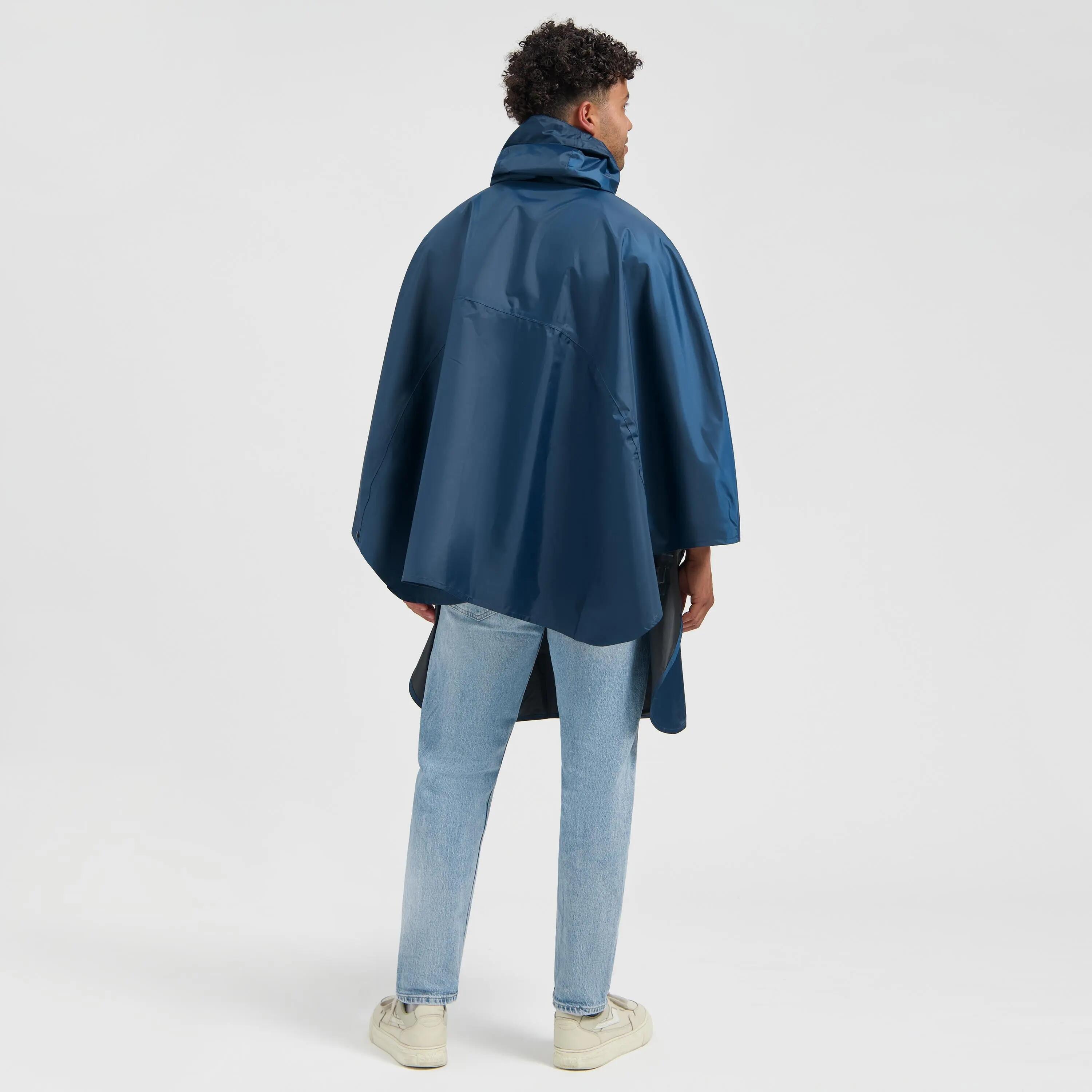 Regenponcho Volwassenen Waterdicht Blauw 4/7