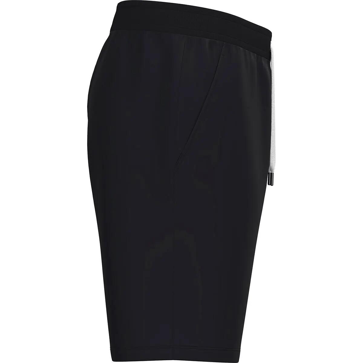 Shorts - Sport - Heren - One - Elastische taille, zijzakken - Zwart 4/5