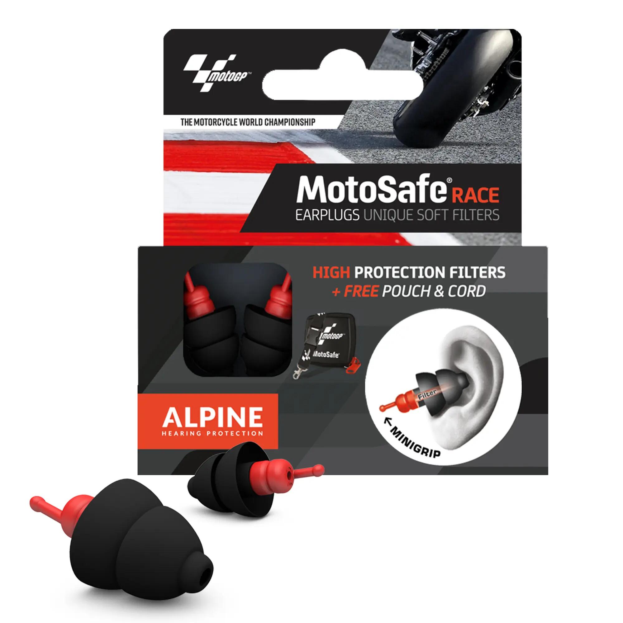 Plv-Box mit 2 Ohrstöpseln Motosafe Race MotoGp 3/6