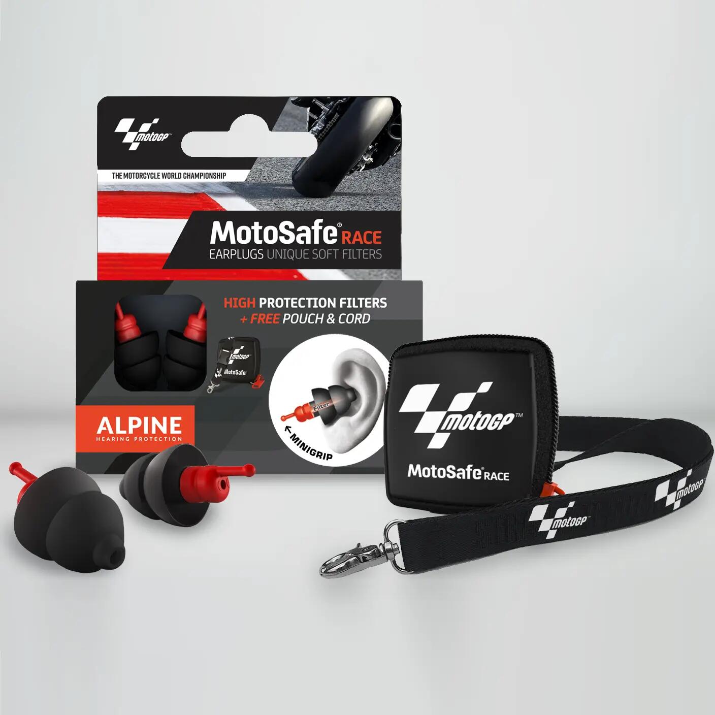 Plv-Box mit 2 Ohrstöpseln Motosafe Race MotoGp 2/6