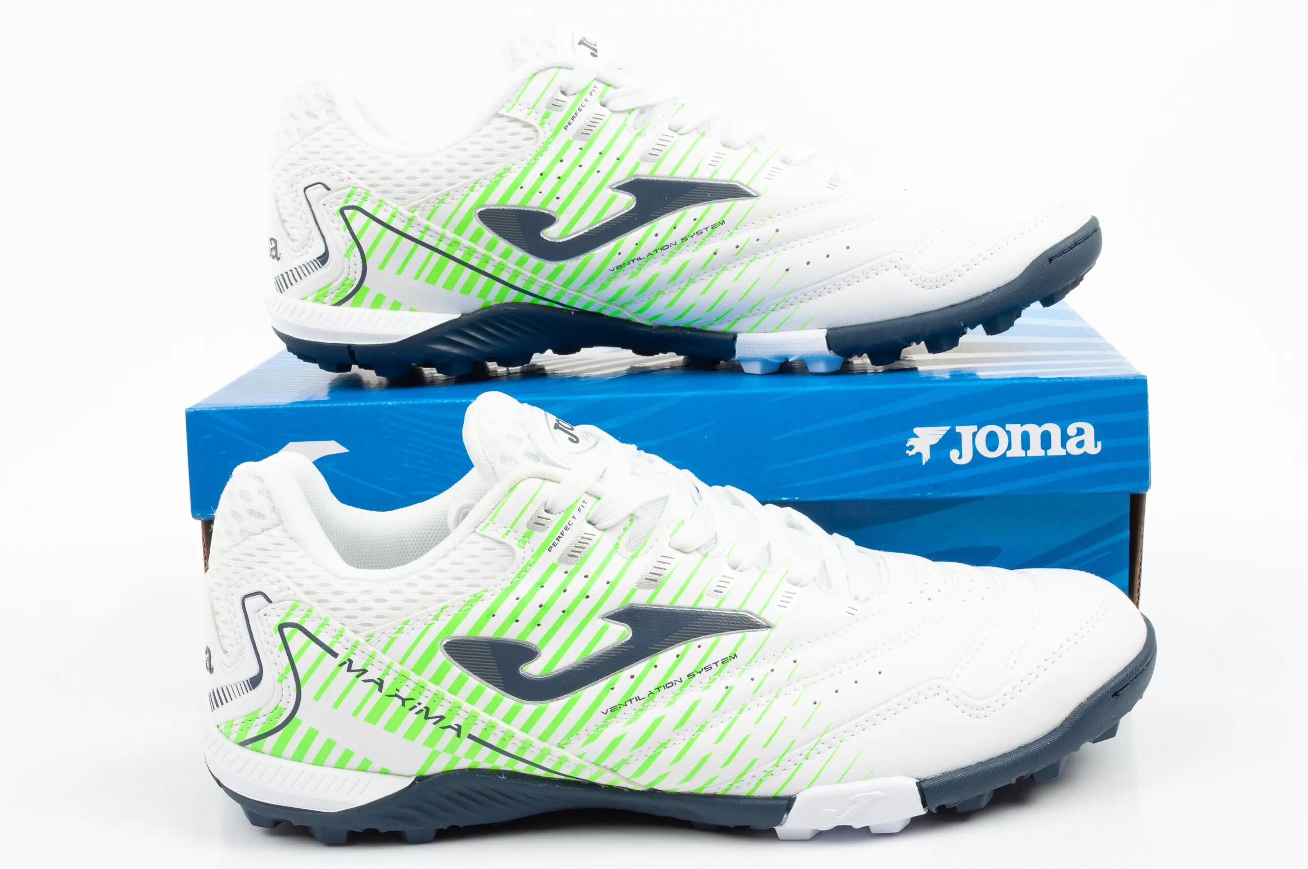 Chaussures Football Football Adulte Joma Maxima 26 TF Blanc 9/9