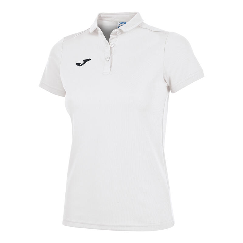 Polo manches courtes Femme Joma Hobby blanc