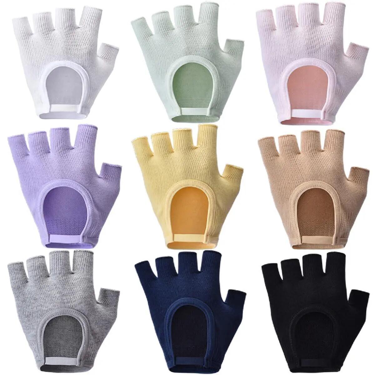 1 paire de gants - Gants chauds et ouverts sans doigts pour femme - Gants de yog 5/5