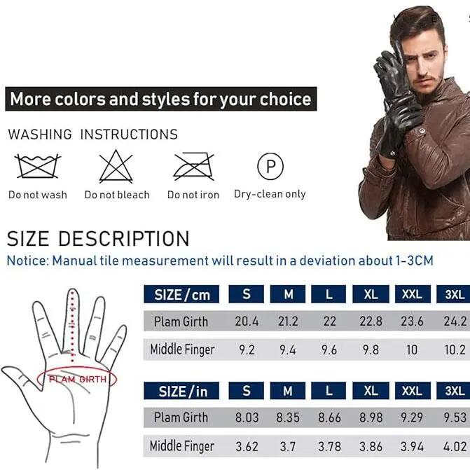 Gants de cyclisme - Gants courts - Demi-gants - Gants en peau de mouton - Taille 2/5