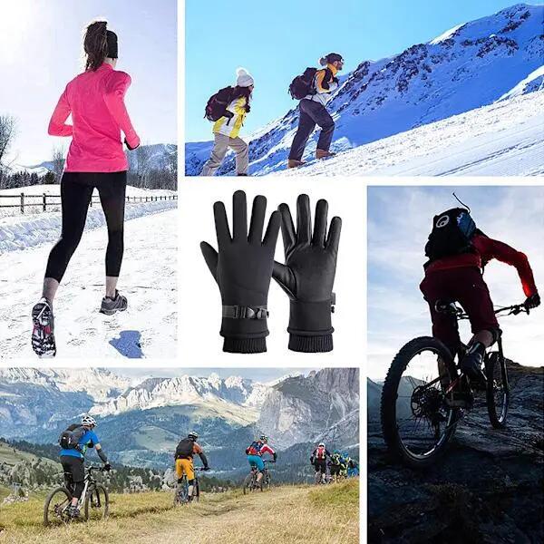 Gants d'hiver pour hommes et femmes, tactiles, imperméables, coupe-vent et therm 7/8