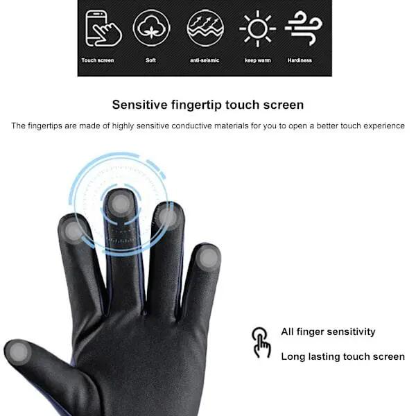 Gants d'hiver pour hommes et femmes, tactiles, imperméables, coupe-vent et therm 6/8