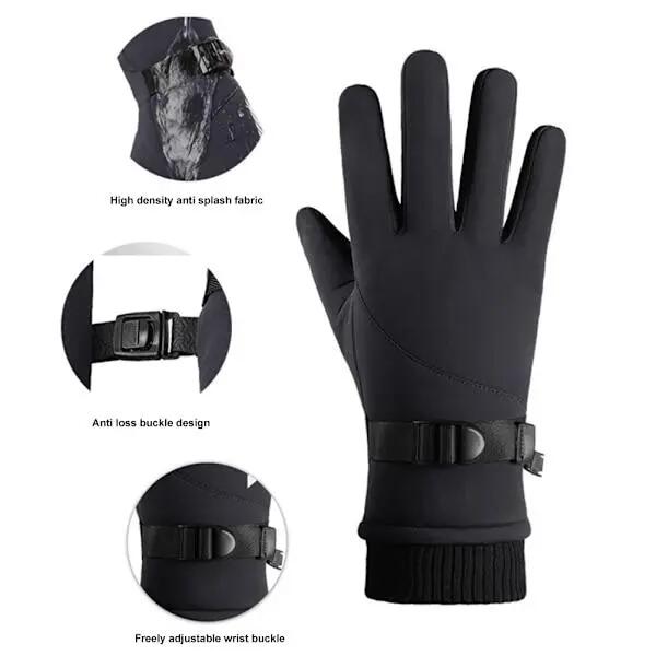 Gants d'hiver pour hommes et femmes, tactiles, imperméables, coupe-vent et therm 5/8