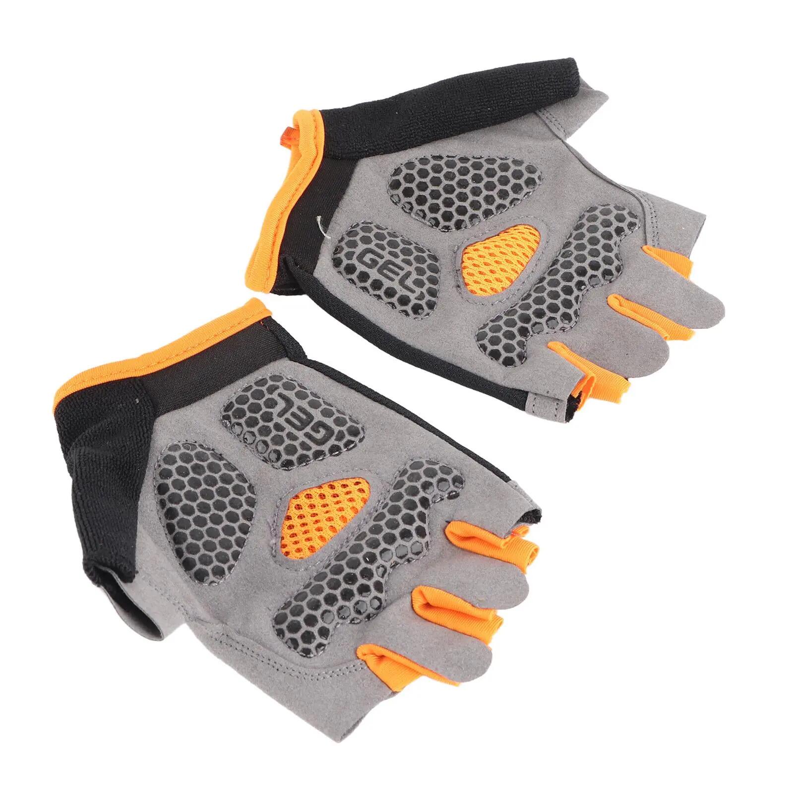 Gants de musculation antidérapants pour le cyclisme et le fitness, demi-doigts, 5/8