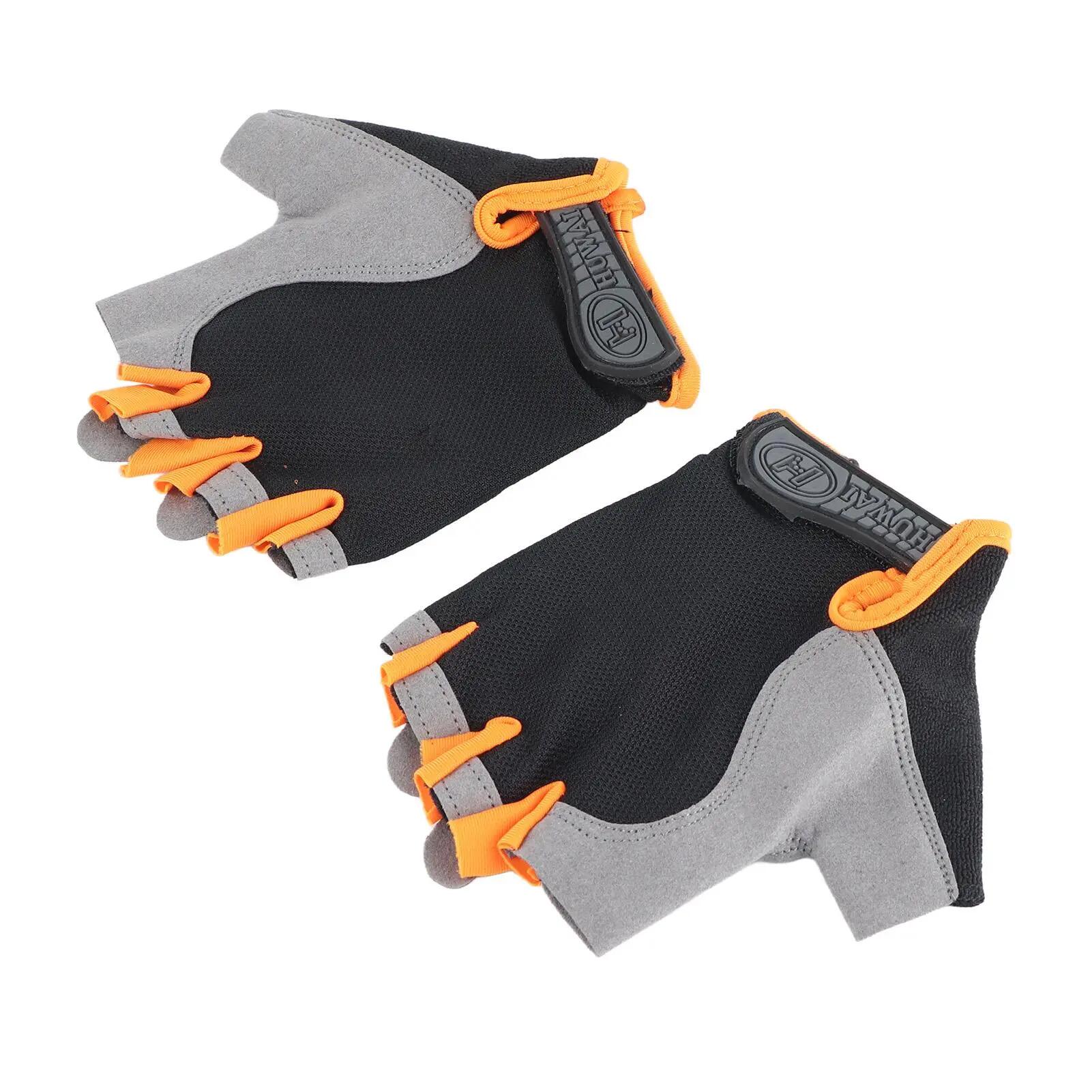 Gants de musculation antidérapants pour le cyclisme et le fitness, demi-doigts, 2/8