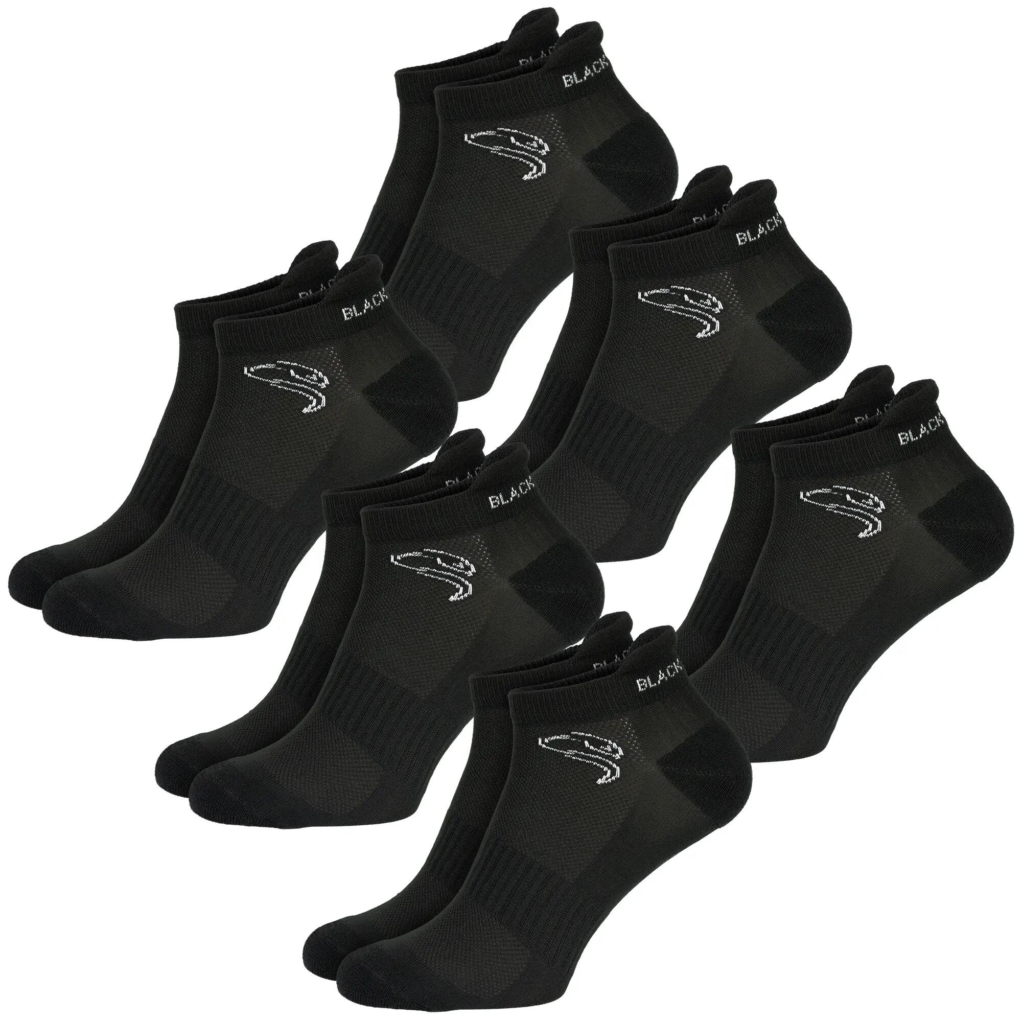 Damen Herren Sportsocken Sneakersocken Kompression gepolstert kurz 6er Pack 3/7