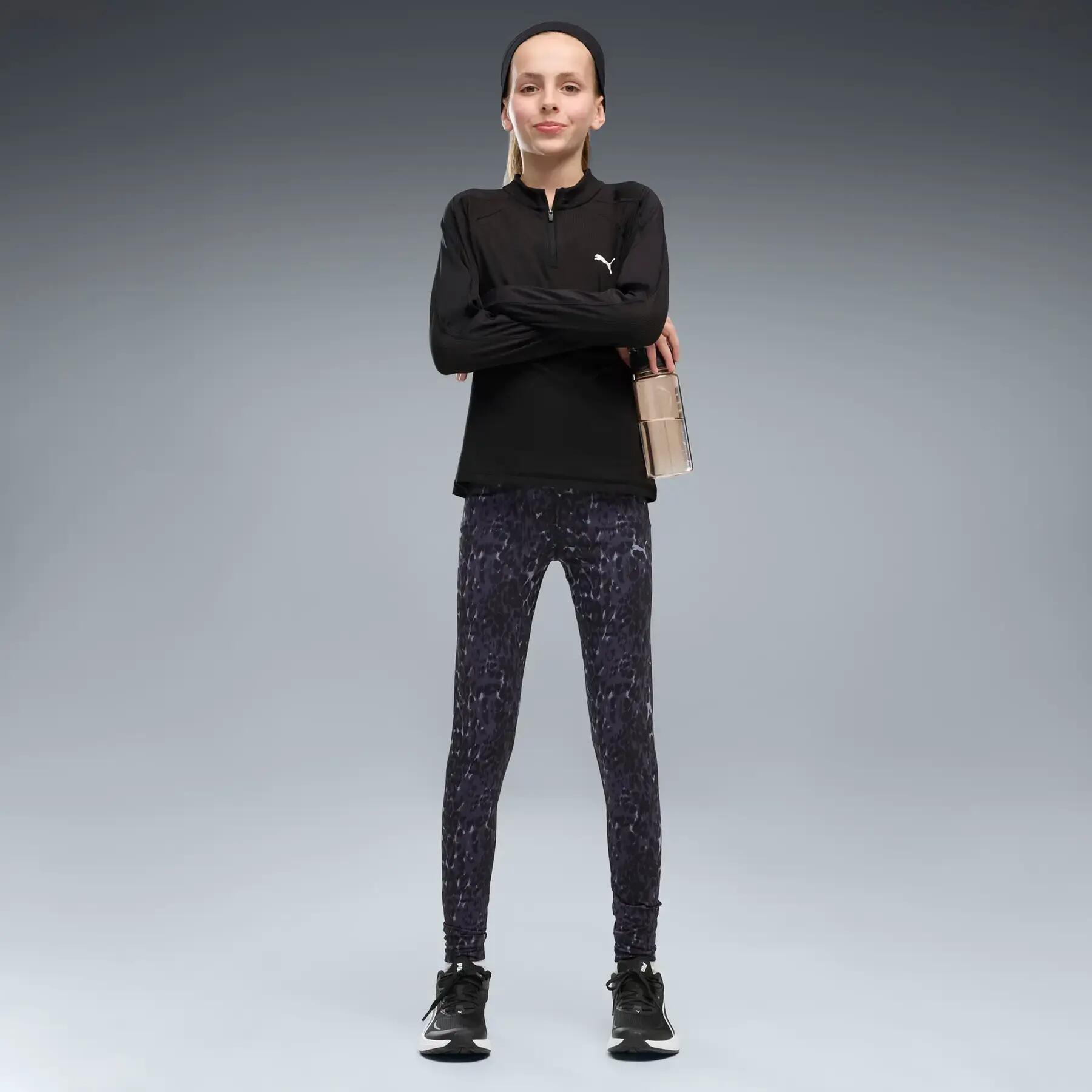 Legginsy dziewczęce z nadrukiem Puma 3/5