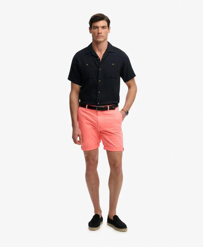 superdry Calções chino Premium Regular slim – Torch Flame Orange 5/7
