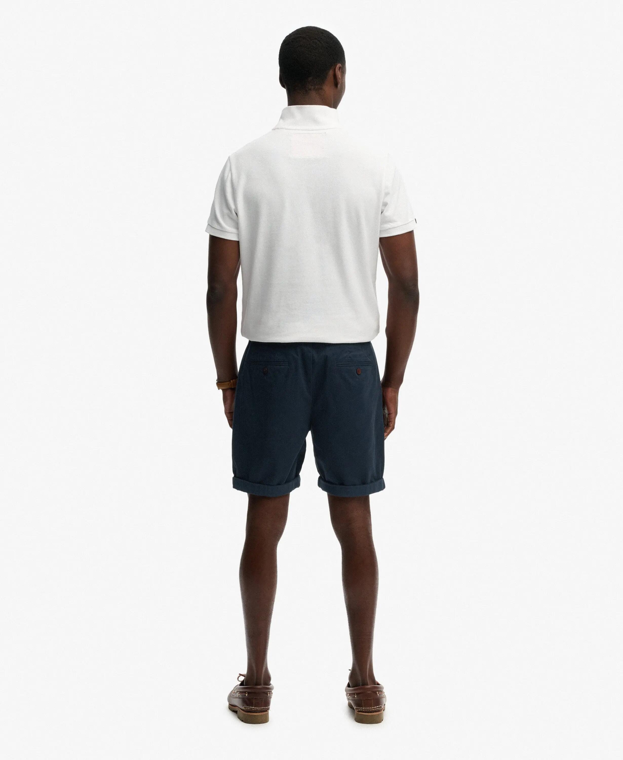 superdry Premium Regular chino short slim – ECLIPSE NAVY 7/7