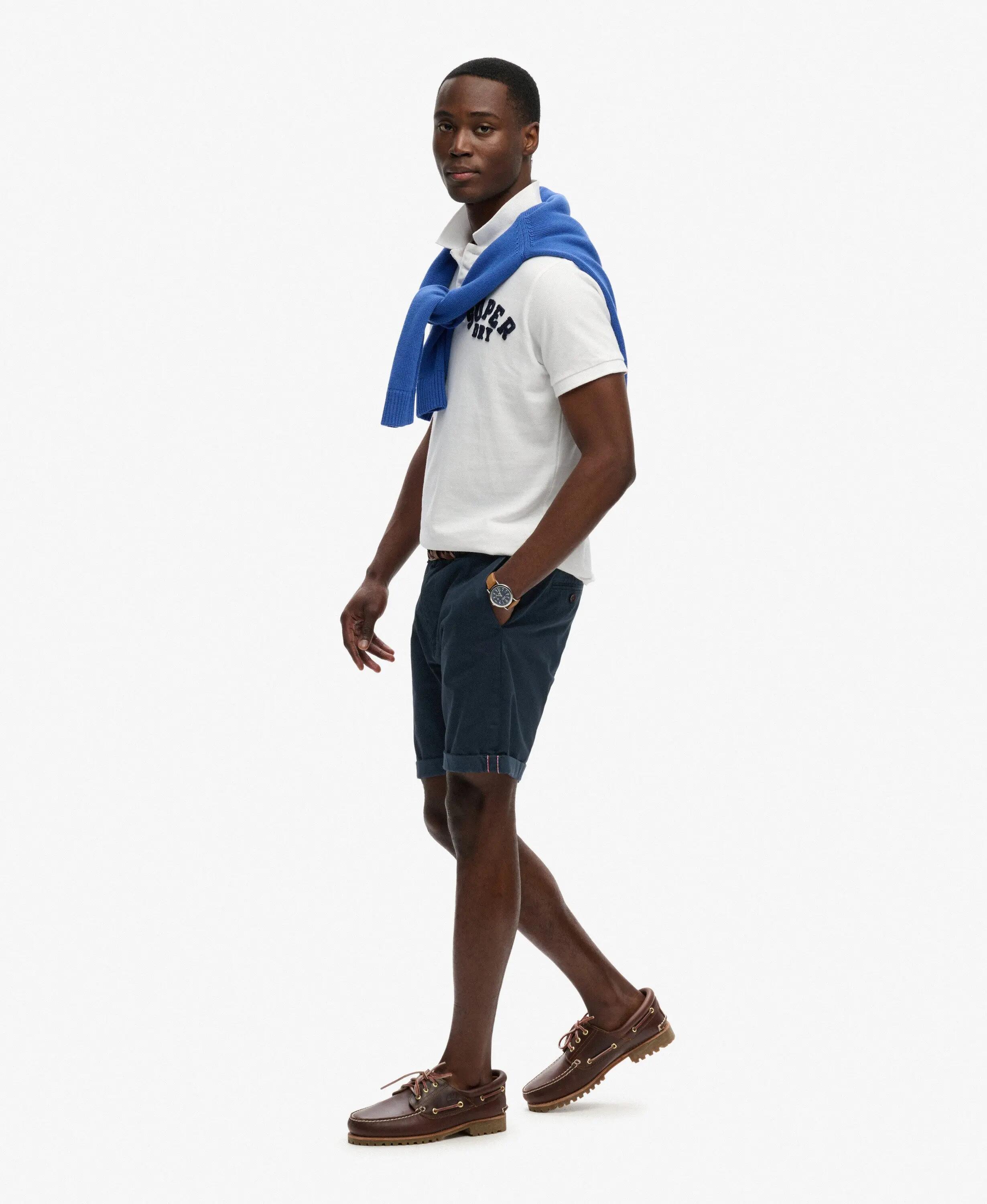 superdry Premium Regular chino short slim – ECLIPSE NAVY 6/7