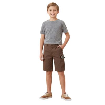 Jongens cargo shorts element quasi katoen bruin