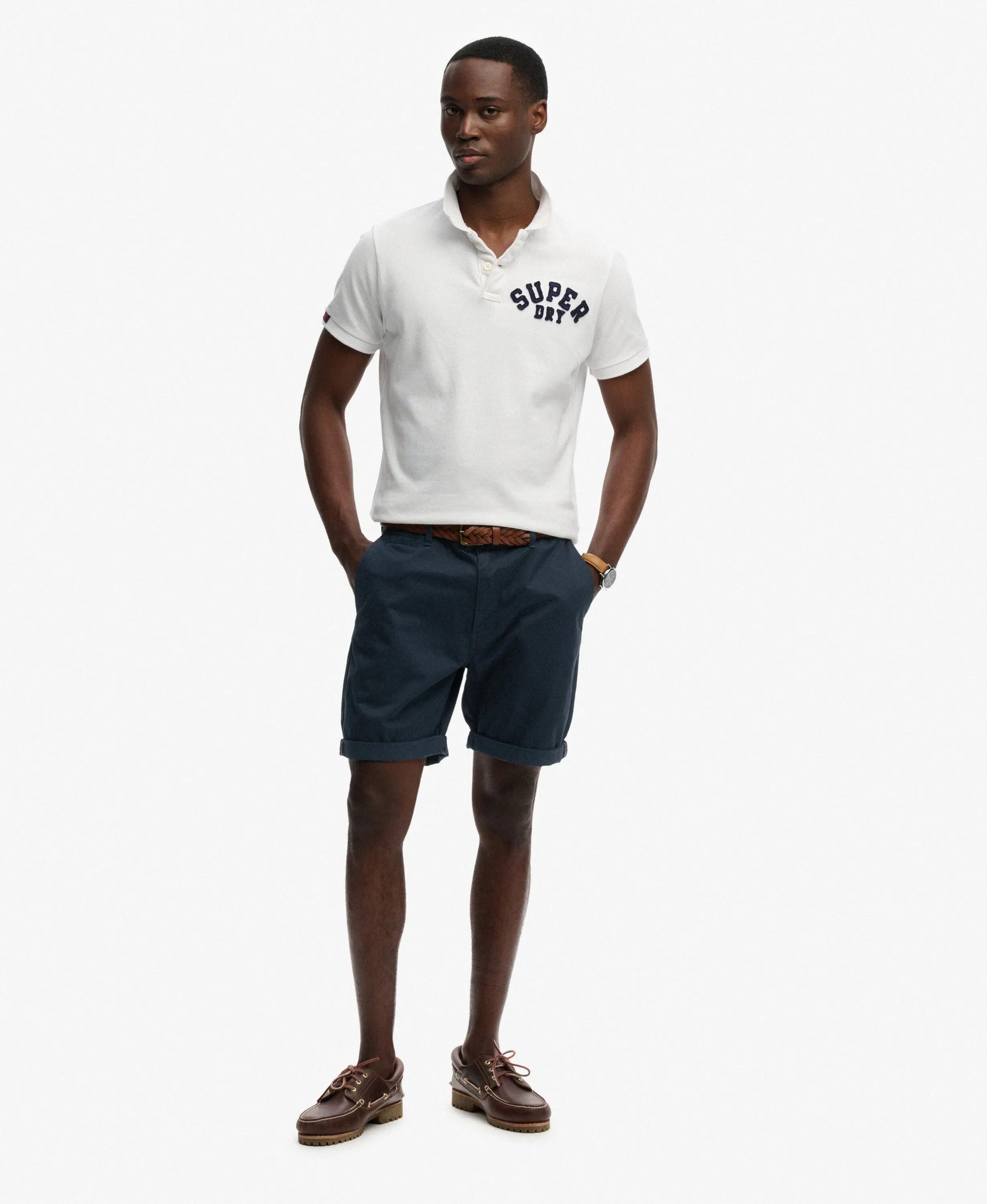 superdry Premium Regular chino short slim – ECLIPSE NAVY 3/7