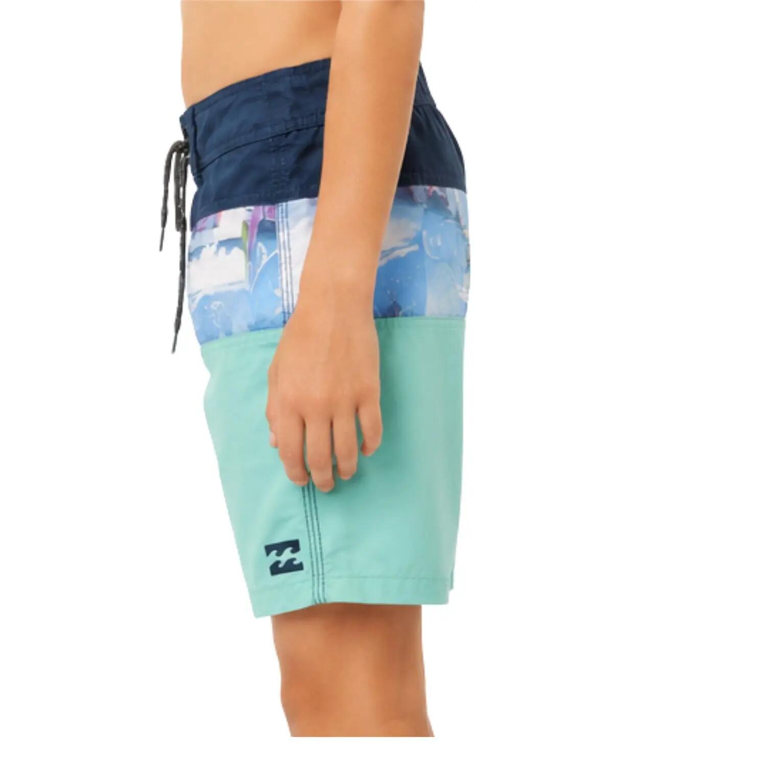 Boardshort da bagno per ragazzo Billabong Slice Menta 3/5