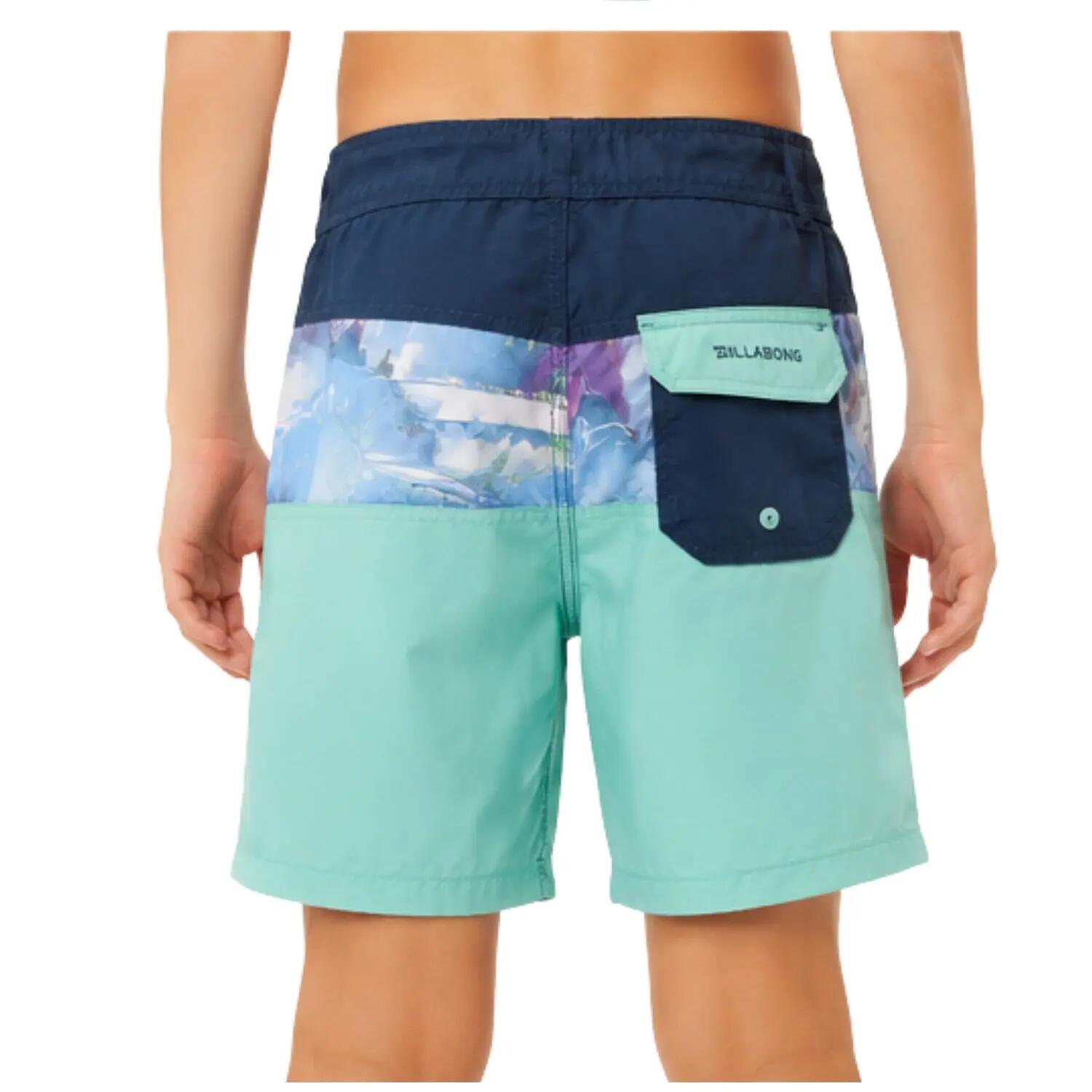 Boardshort da bagno per ragazzo Billabong Slice Menta 2/5