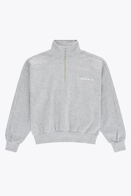 Osaka men half zip sweater grijs