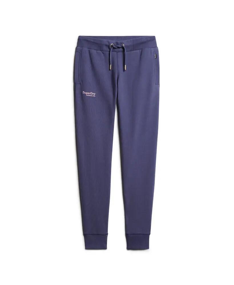 superdry Pantalon Essential Logo Joggers slim en coton mélangé – Mariner Navy 6/6