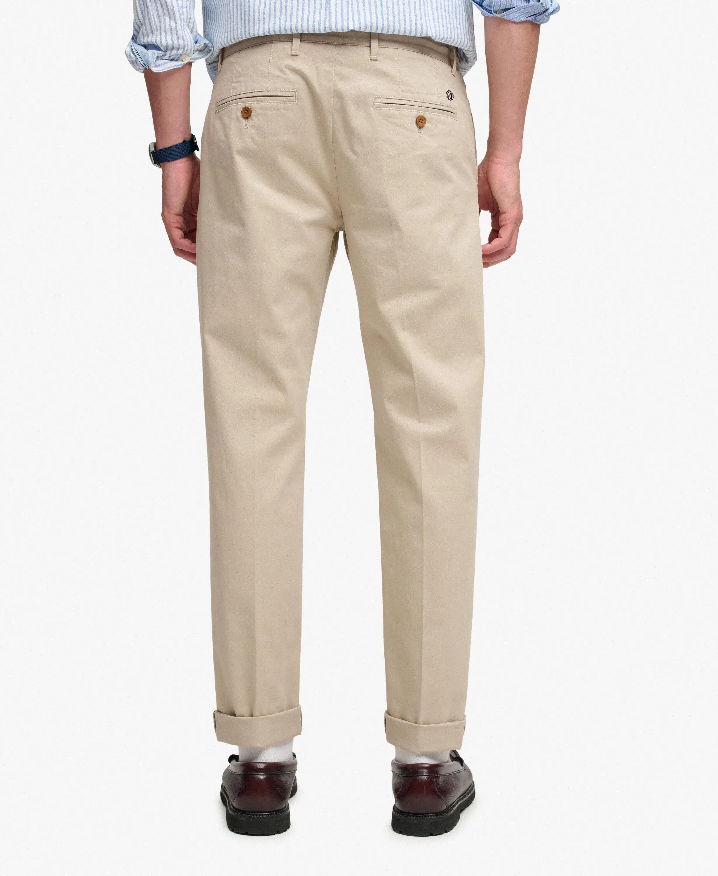 superdry Chinos Premium Regular em algodão elástico – Sandstone Brown 4/6