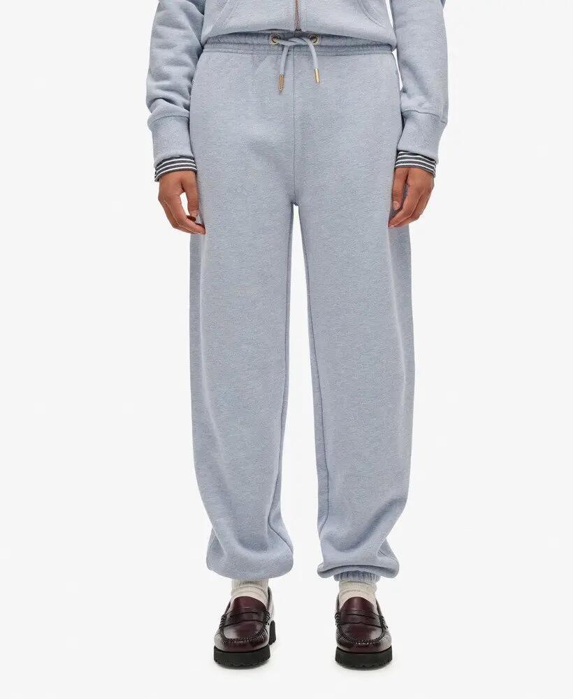 superdry Pantaloni jogging Essential con logo ricamato – Blue Fog Marl 4/7