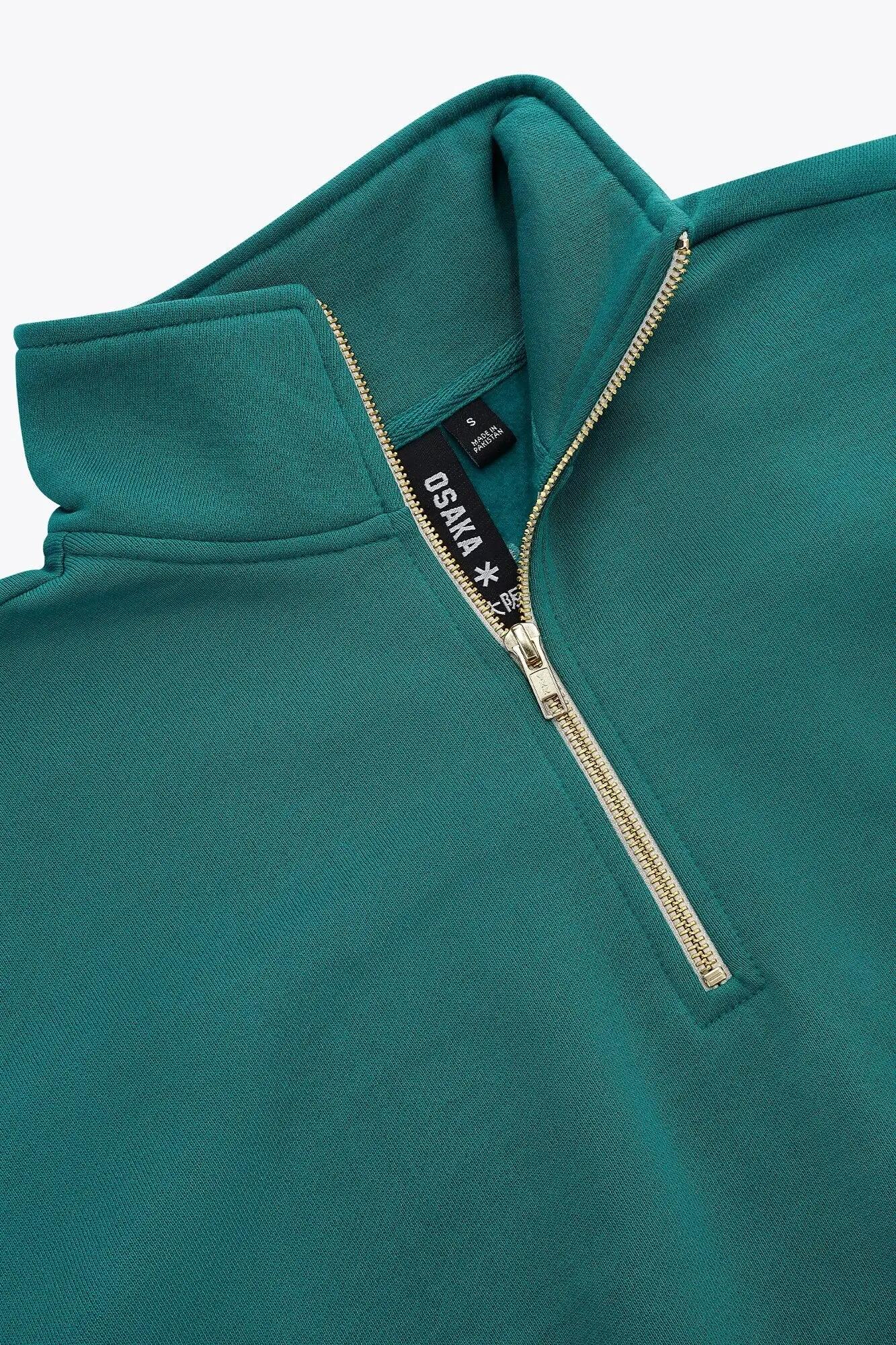 Osaka Men Half Zip Sweater Transformative Teal 4/6