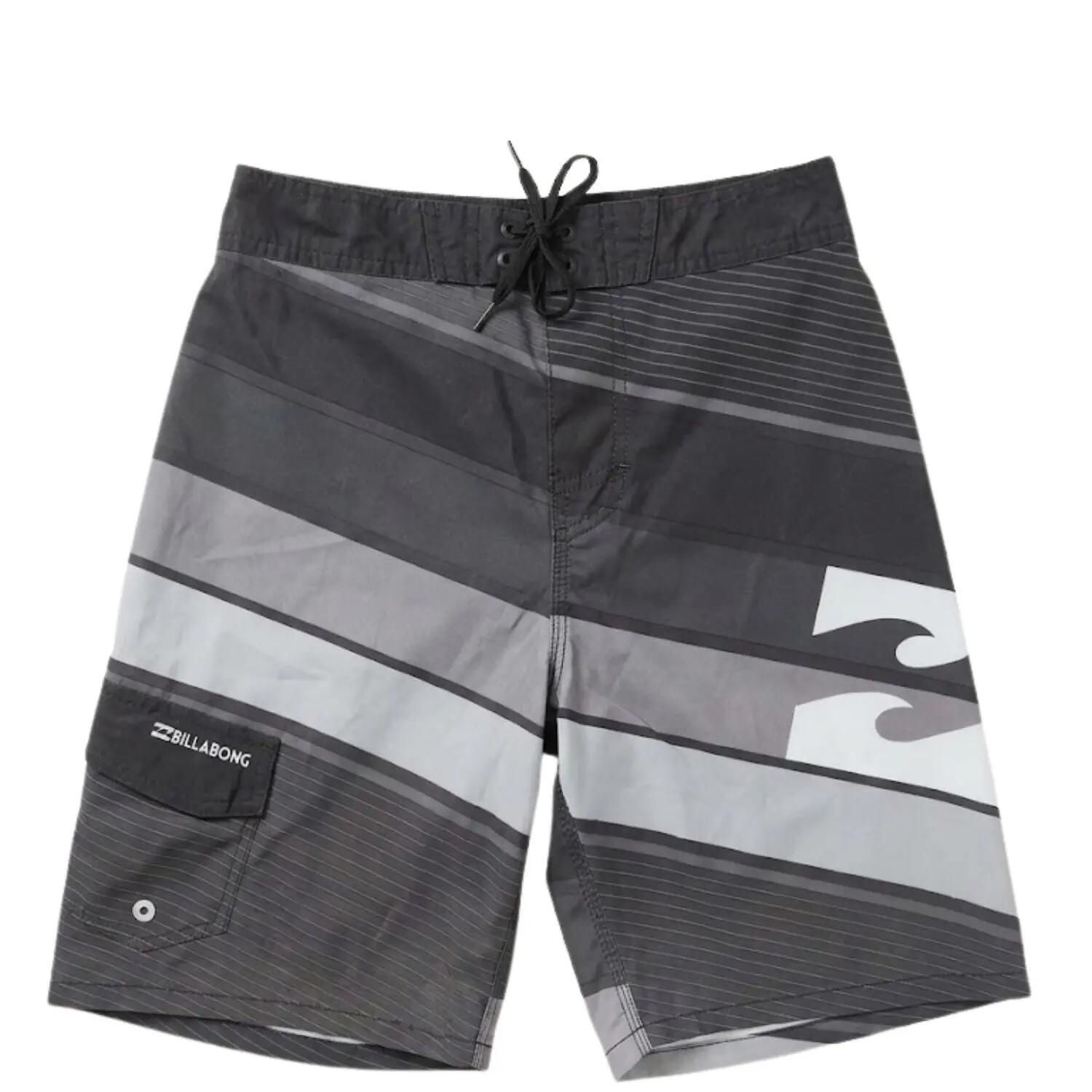 Billabong Slice Jungen-Badeshorts, grau gestreift 3/5