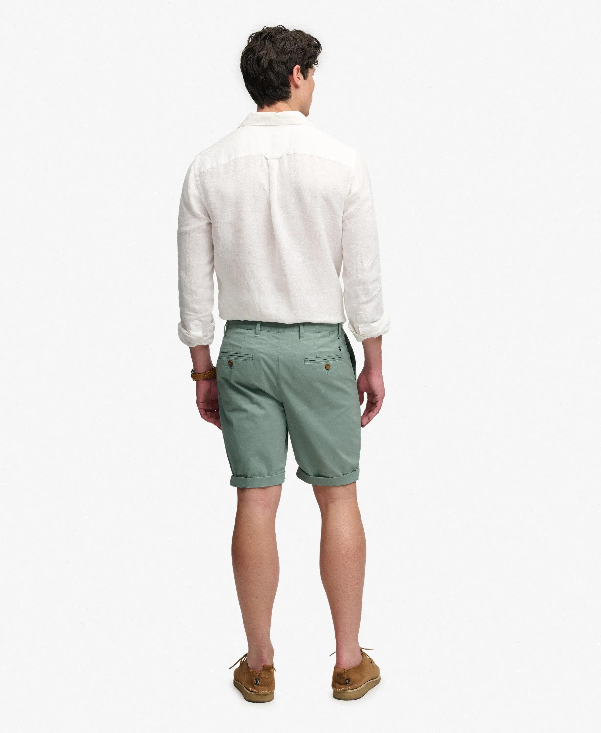 superdry Shorts chino Premium Regular slim – SAGE GREEN 6/6
