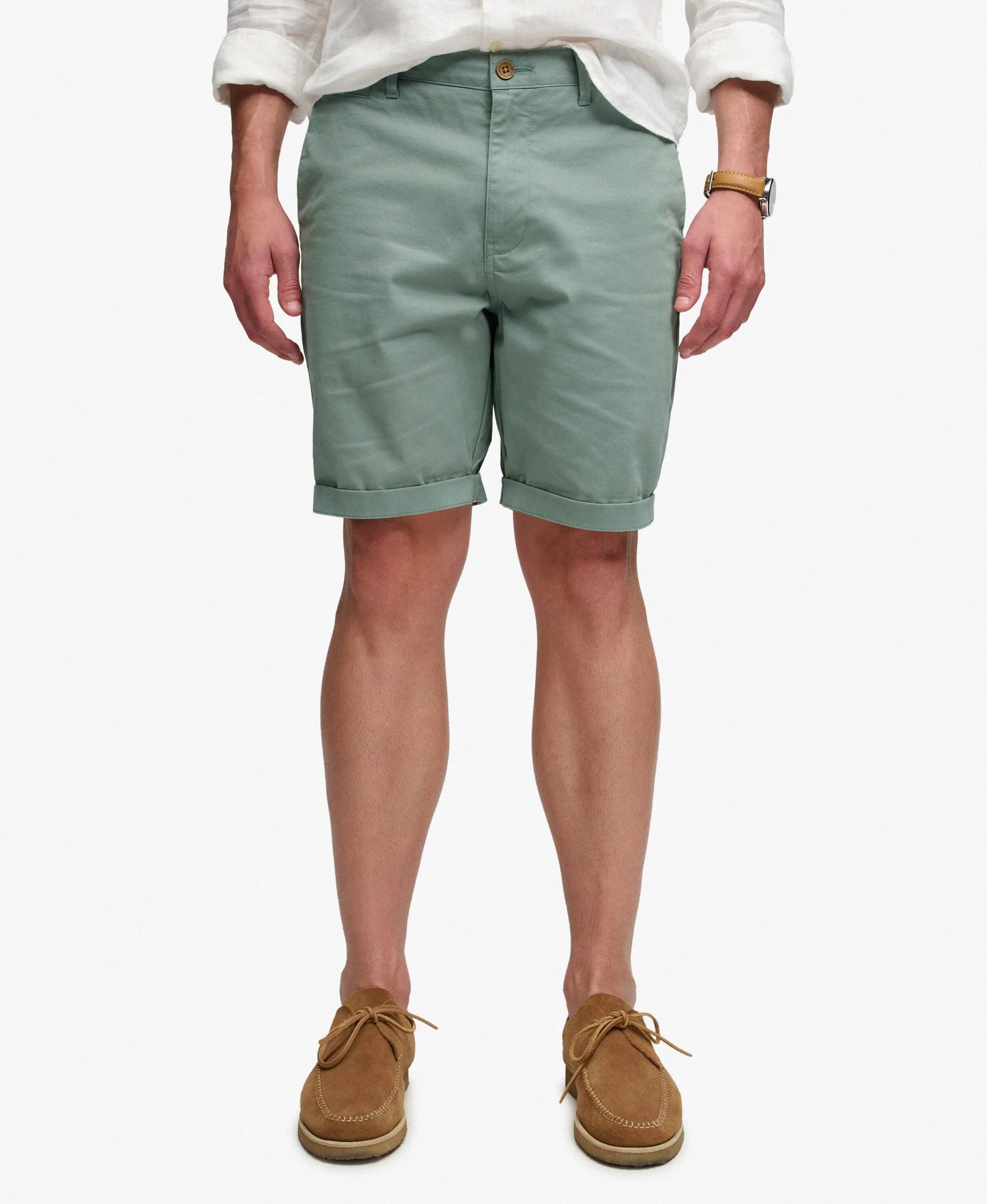 superdry Shorts chino Premium Regular slim – SAGE GREEN 4/6