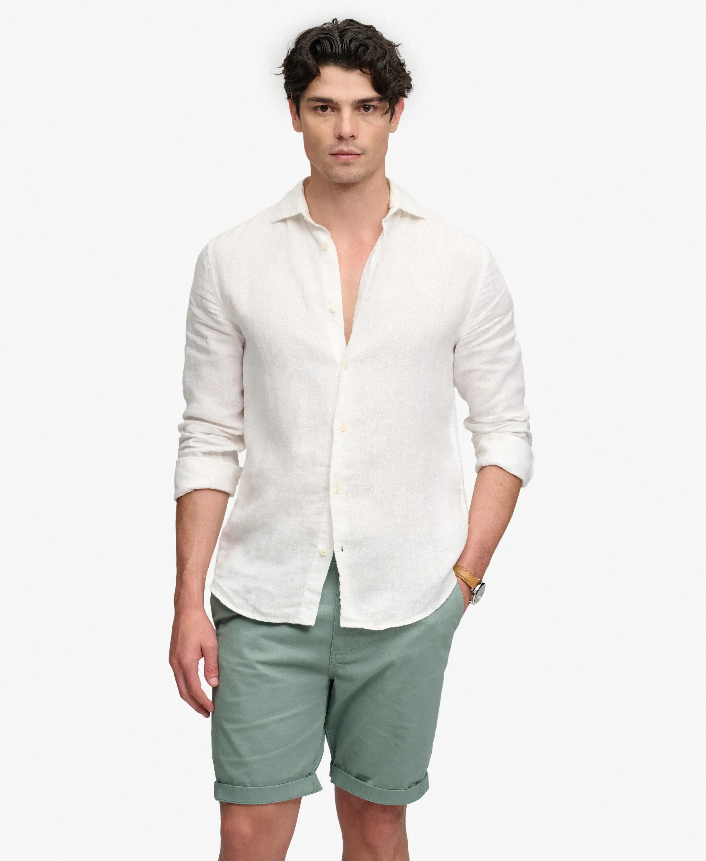 superdry Shorts chino Premium Regular slim – SAGE GREEN 2/6