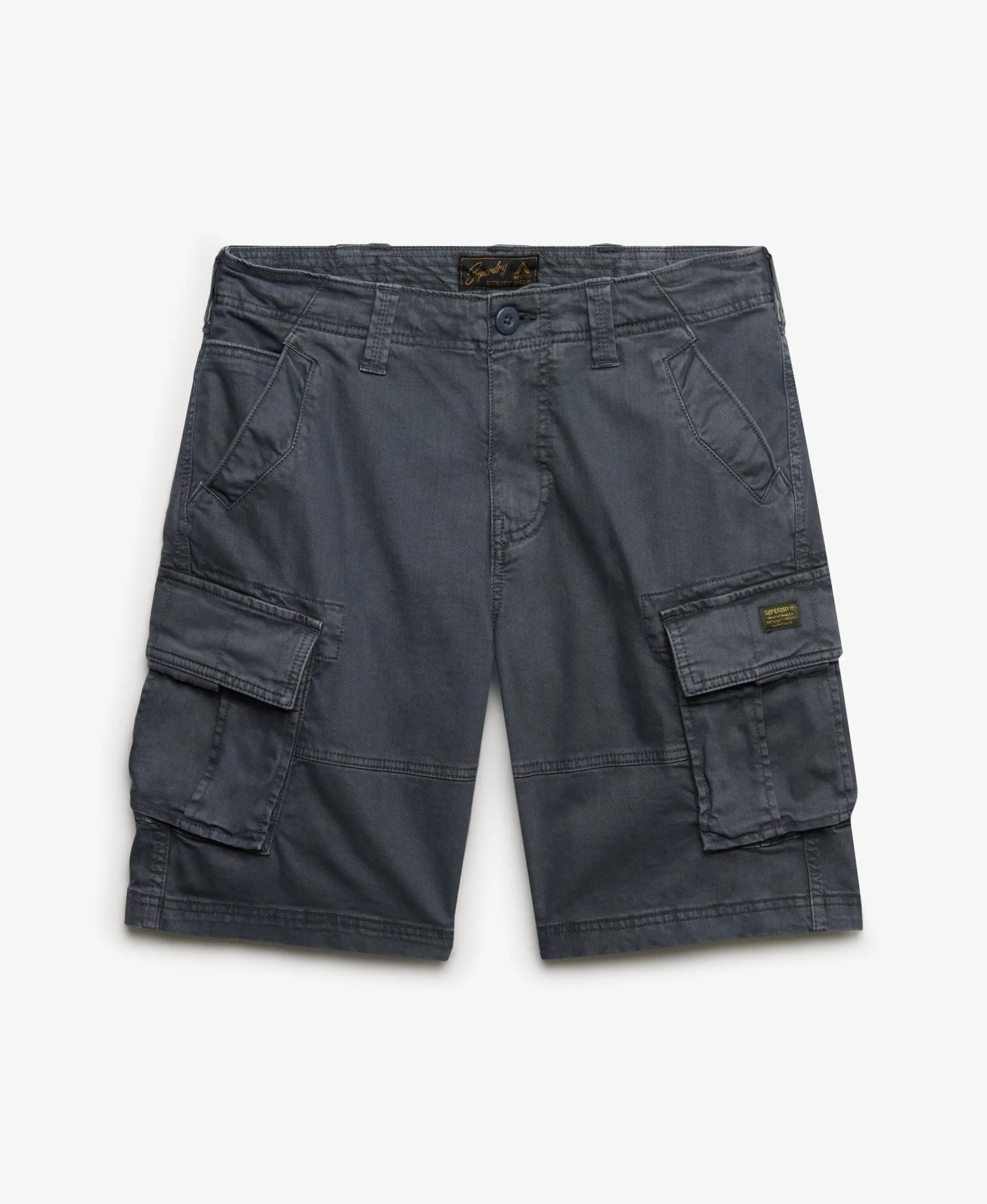 superdry Core Cargo Shorts in twill 100% cotone – Magma Slate Grey 7/7