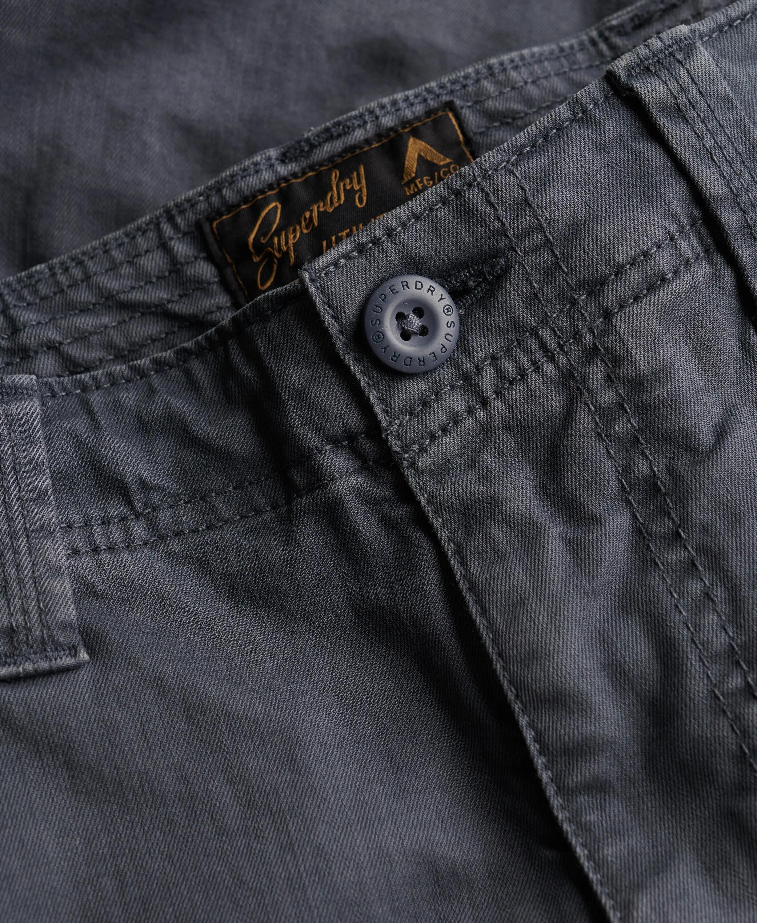 superdry Core Cargo Shorts in twill 100% cotone – Magma Slate Grey 6/7