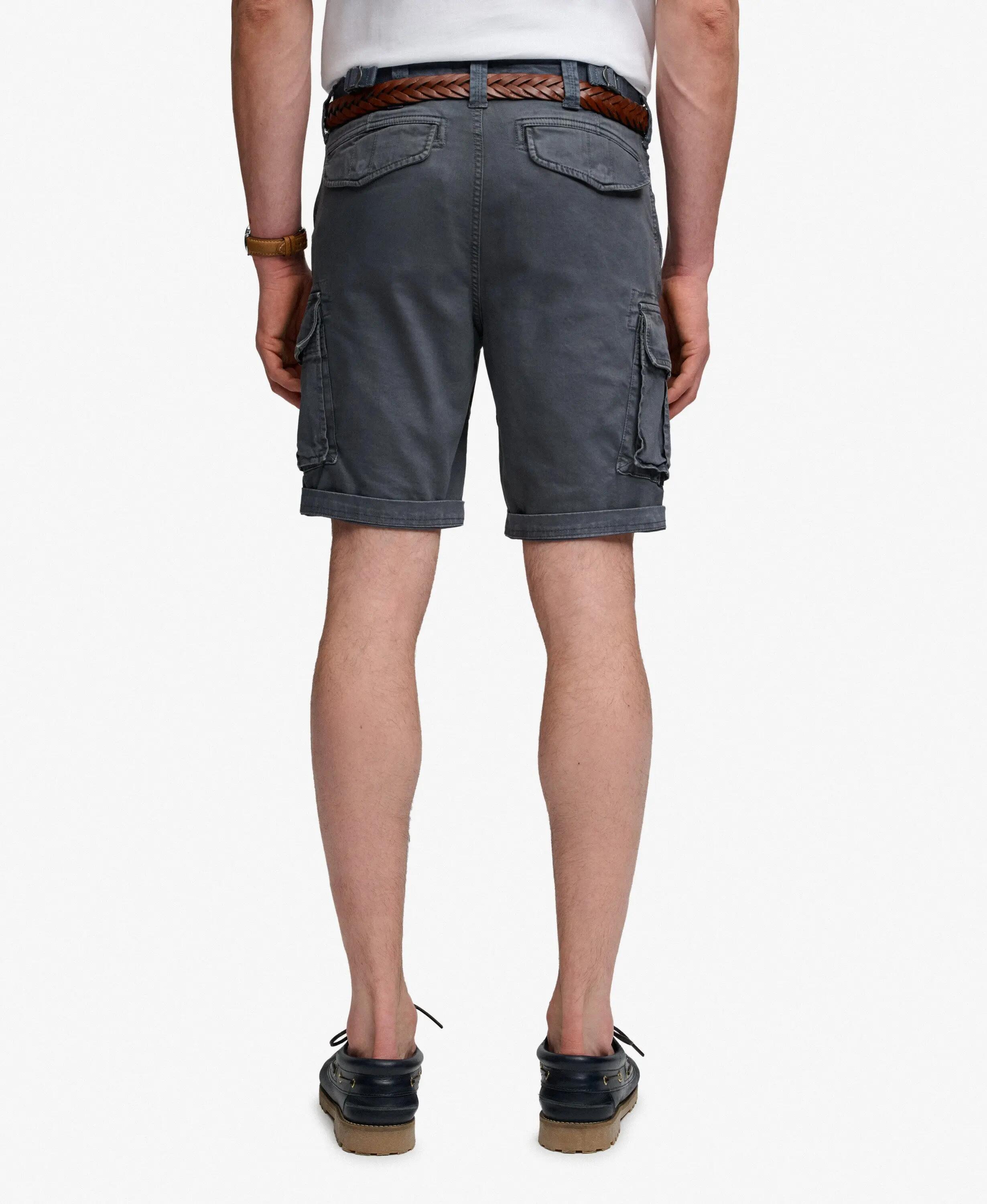 superdry Core Cargo Shorts in twill 100% cotone – Magma Slate Grey 4/7