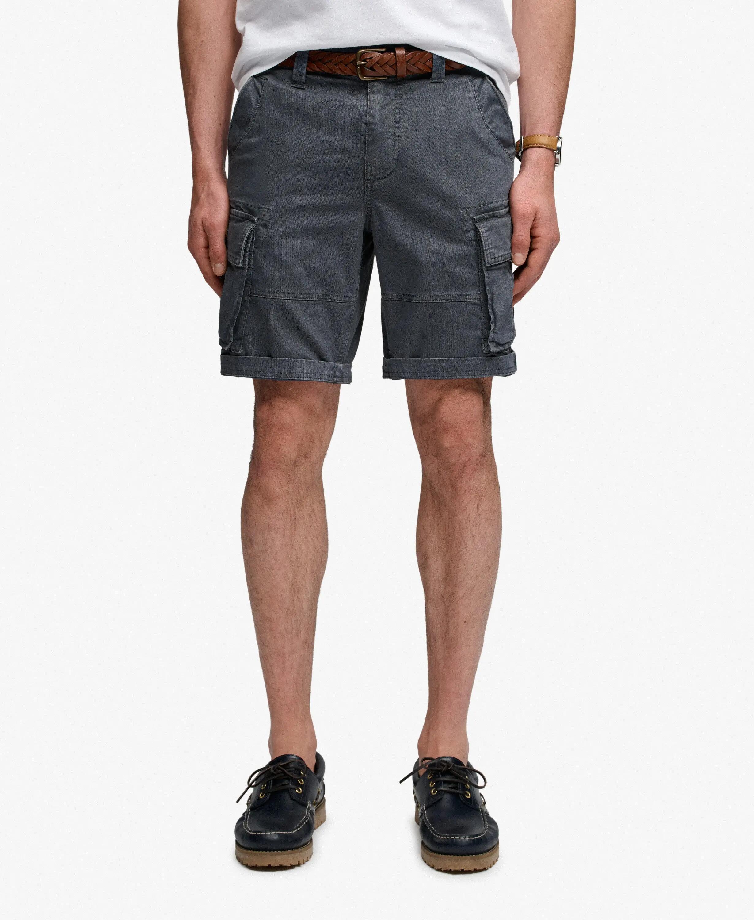 superdry Core Cargo Shorts in twill 100% cotone – Magma Slate Grey 3/7