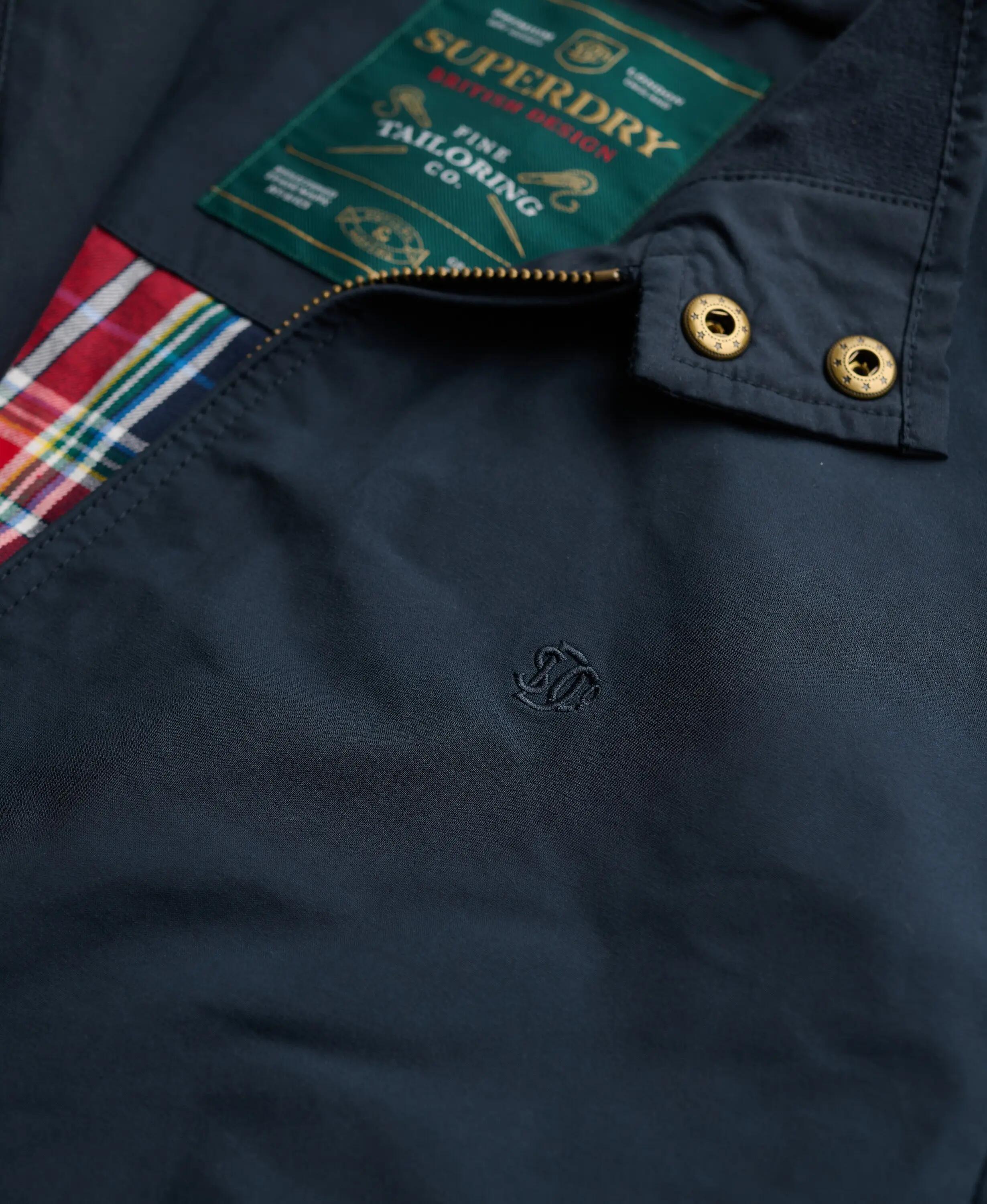 superdry Giacca Harrington Classica Taglio Relaxed – ECLIPSE NAVY 7/7