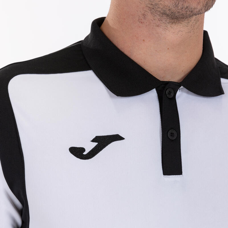 Polo manches courtes Homme Joma Championship v blanc noir