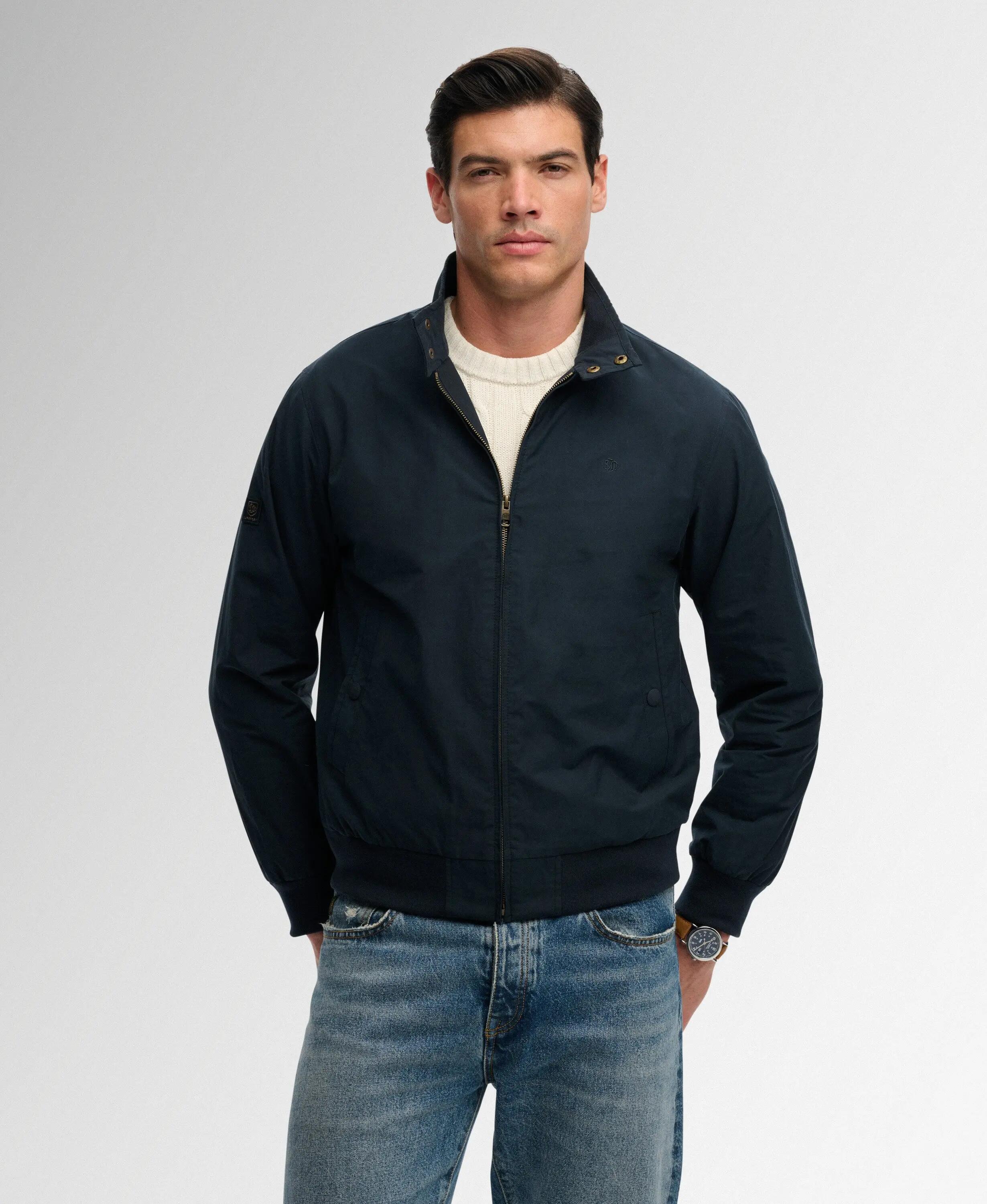 superdry Giacca Harrington Classica Taglio Relaxed – ECLIPSE NAVY 5/7