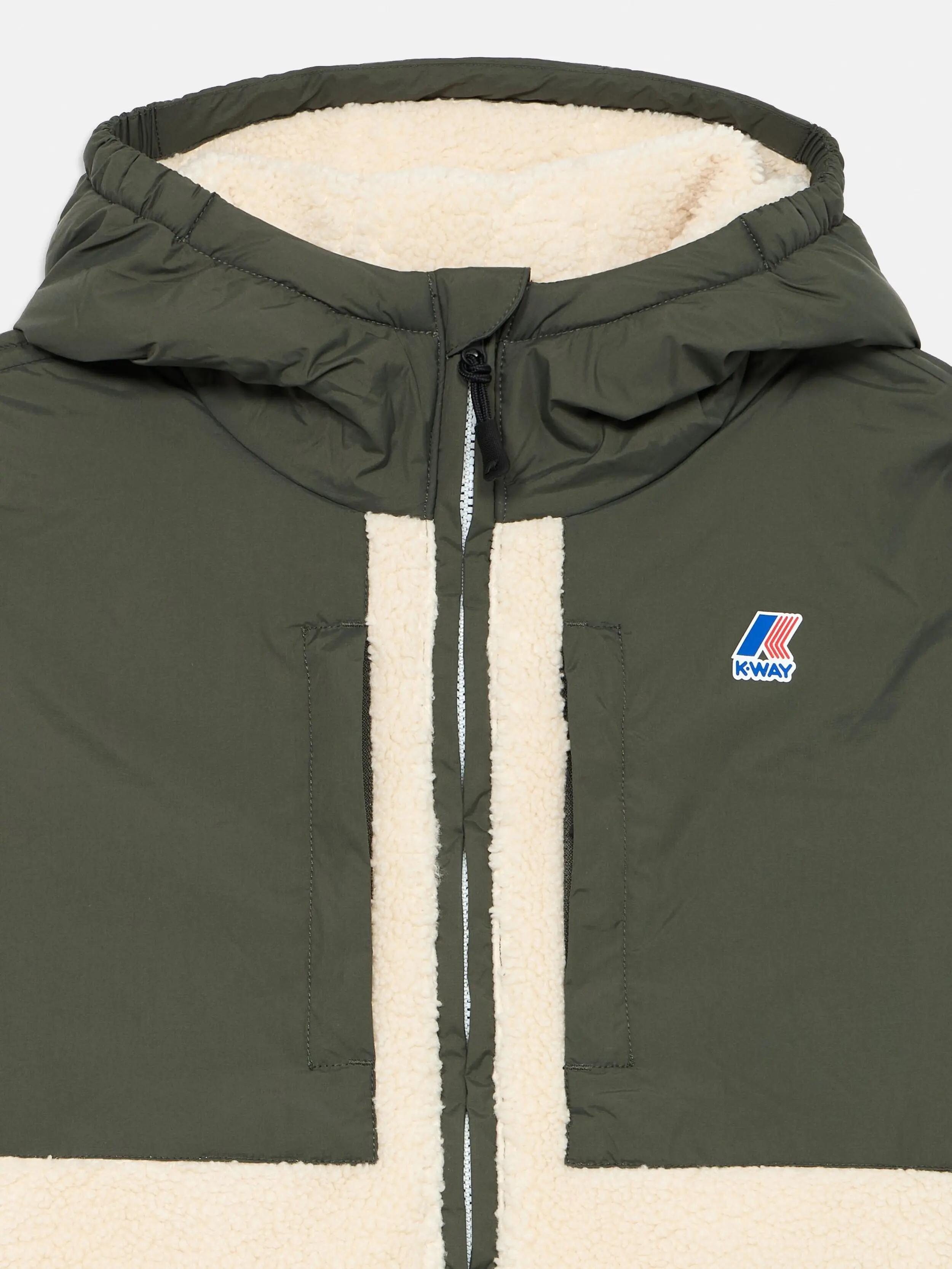 Veste K-WAY P.samson 4.0 Orsetto Boa Green Blackish 3/3