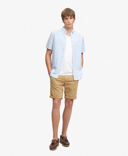 superdry Utility Chino Shorts corte recto algodón elástico – Classic Tan Brown