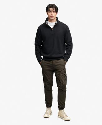 Para cargo slim broek van katoen stretch – dark grey green