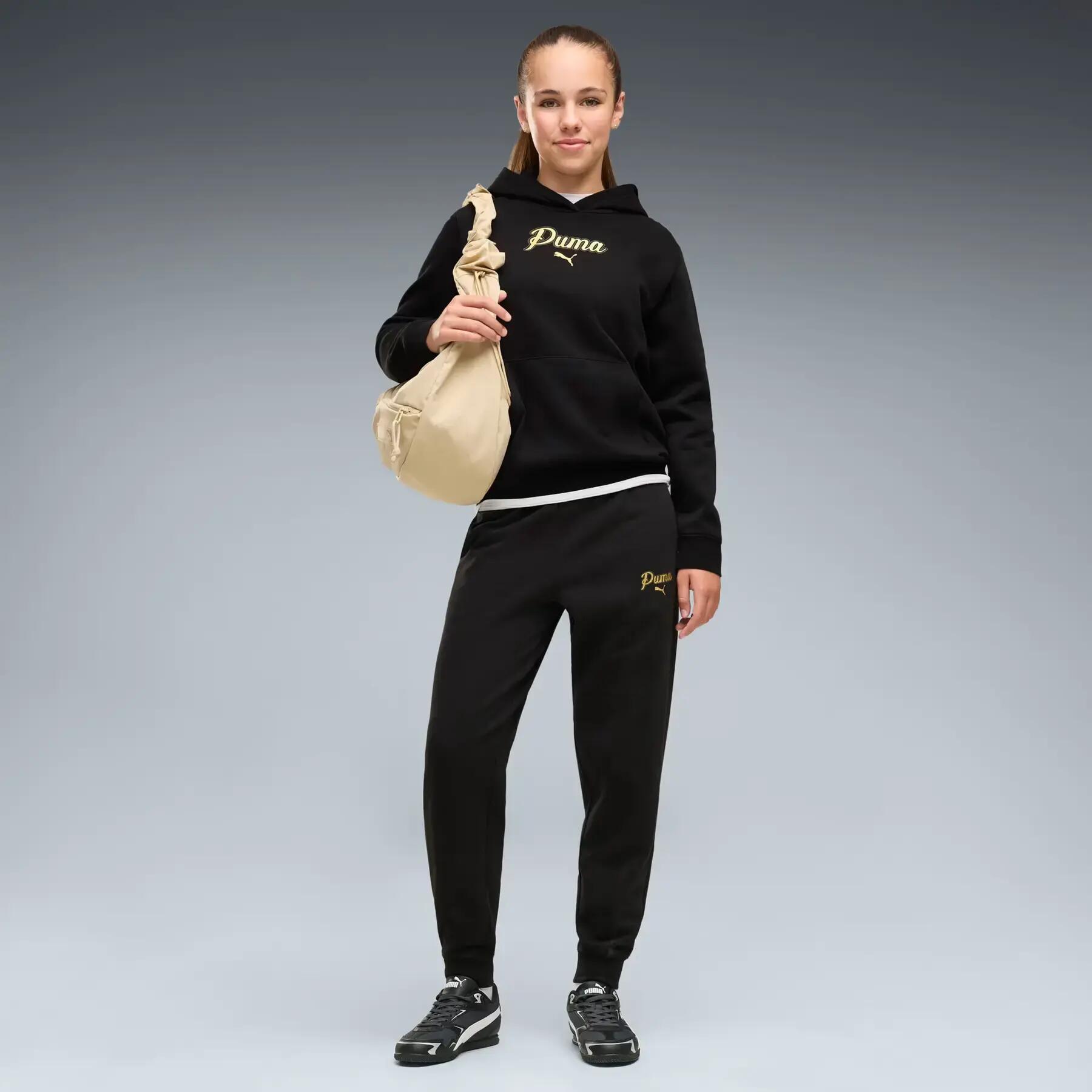 Pantalon de jogging fille Puma Script Graphic 3/5