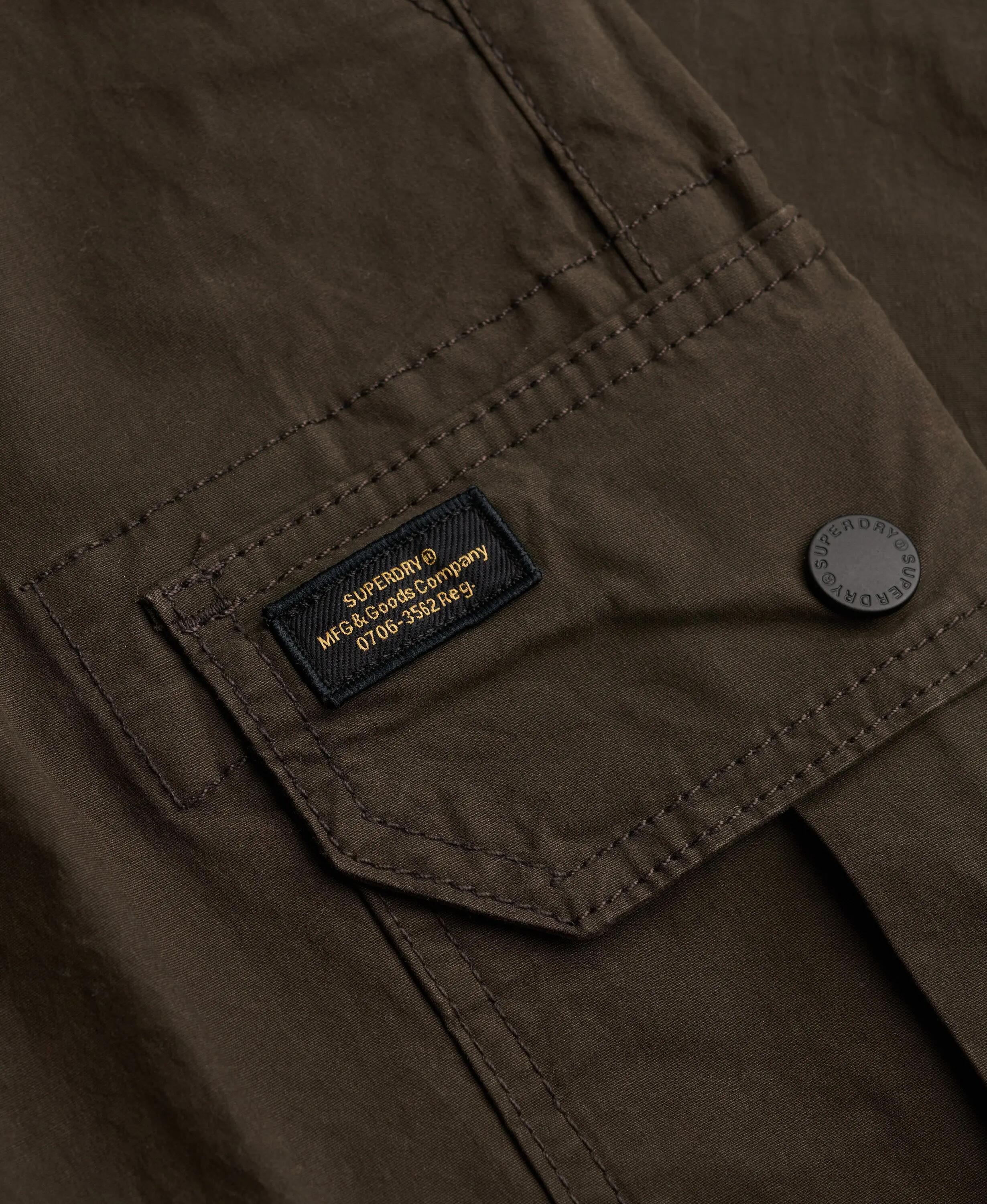 Pantalon Para Cargo Slim en coton stretch – Dark Grey Green 6/7