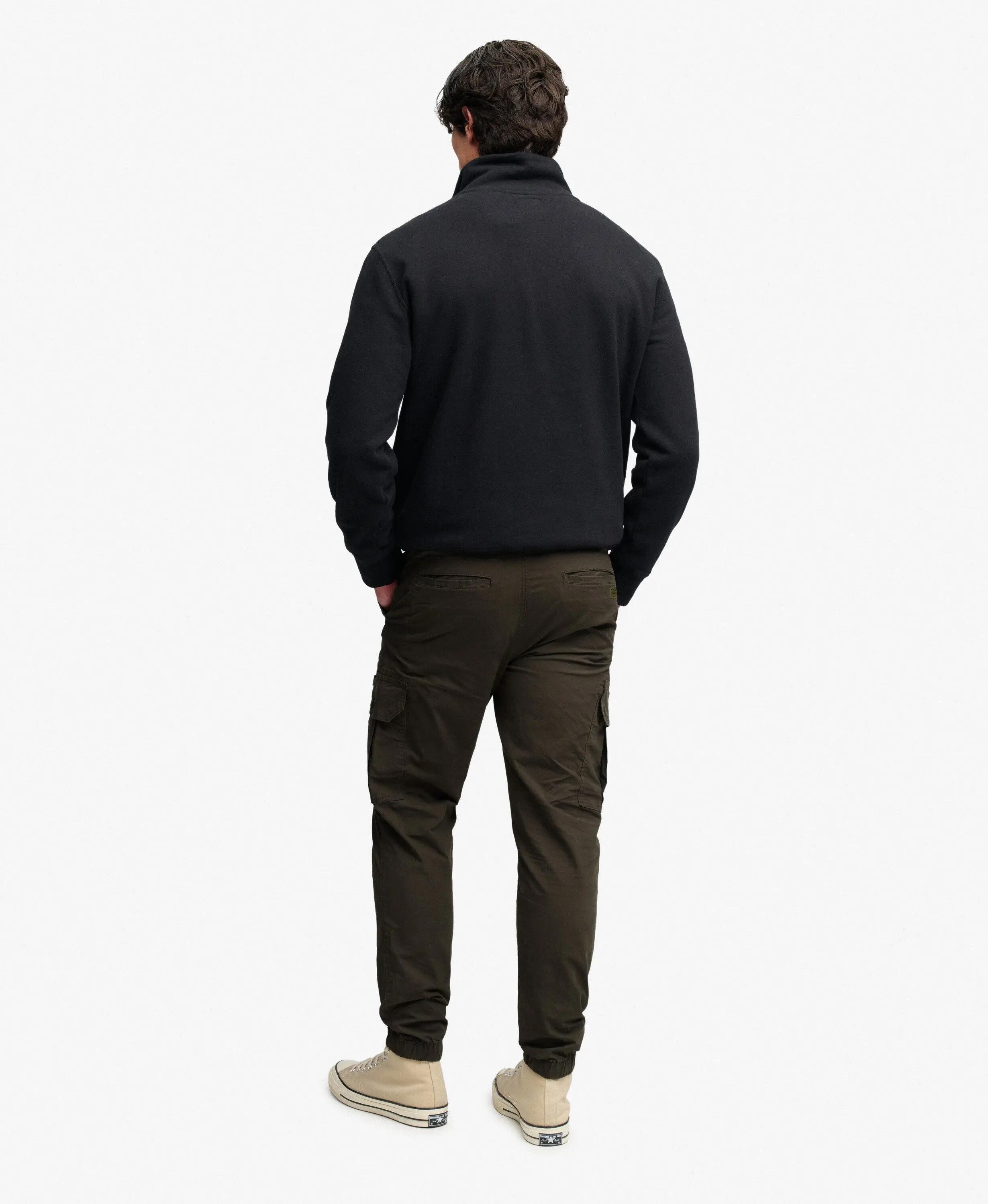 Pantalon Para Cargo Slim en coton stretch – Dark Grey Green 5/7